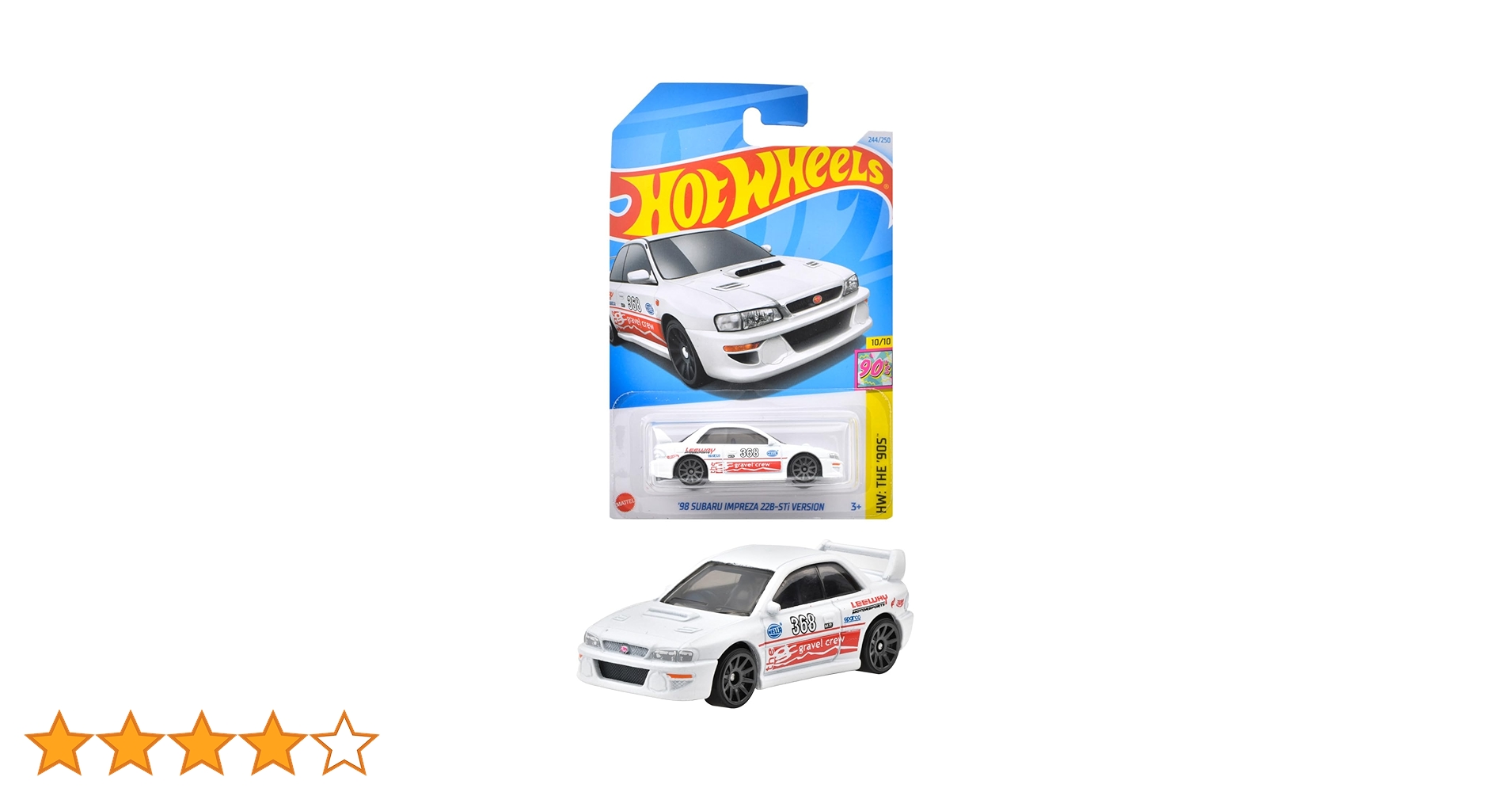 新品12個ホットウィール'98 スバル インプレッサ 22B-STi バージョン ホットウィール '98 スバル インプレッサ 22B-STi バージョン